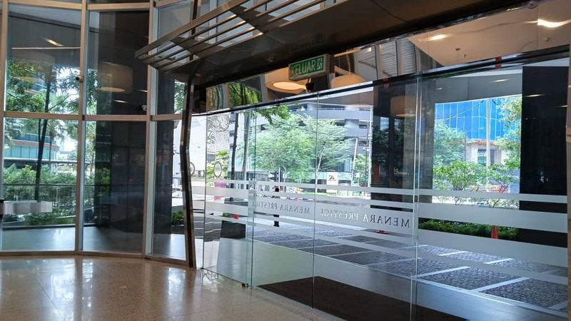 Menara Prestige - Main entrance